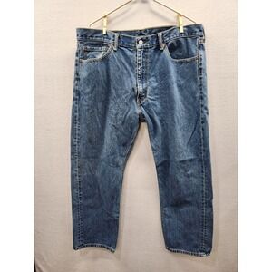 Levi's 505 Men's 40x30 Jeans Regular Fit Denim Straight Workwear‎ Medium Wash